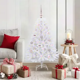 vidaxl-sztuczna-choinka-z-zawiasami-z-podstawa-bialy-120-cm-pvc-i-stal