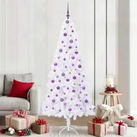 vidaxl-sztuczna-choinka-z-300-diodami-led-bialy-210-cm-pvc-i-stal