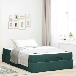 vidaxl-ramka-lozka-z-materacem-ciemnozielony-120-x-190-cm-aksamit