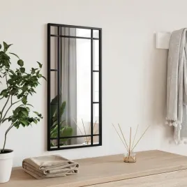 vidaxl-lustro-scienne-czarne-30x60-cm-prostokatne-zelazo