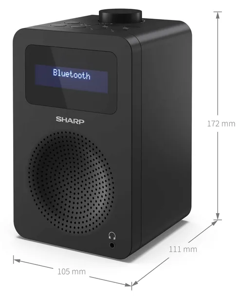 radio-sharp-dr-430-bk-czarny