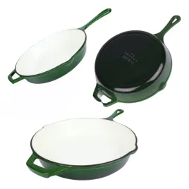 patelnia-zeliwna-emaliowana-26-cm-zielona-indukcja-piekarnik