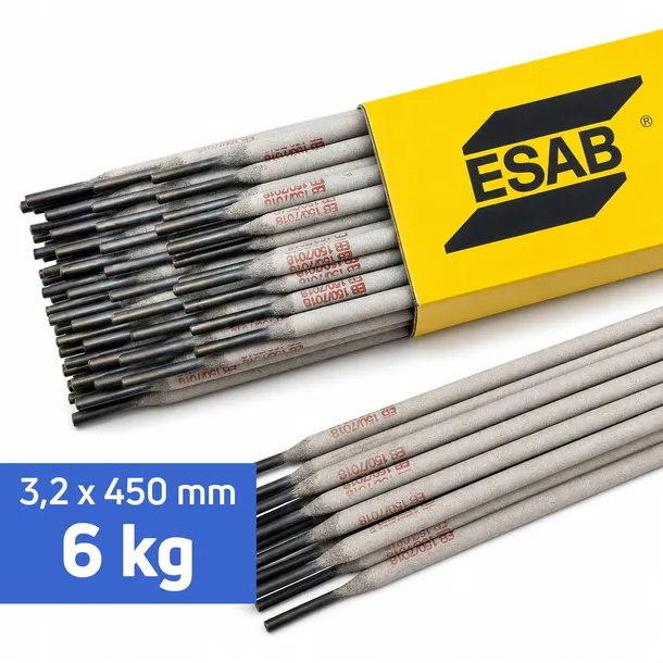 Elektrody spawalnicze zasadowe ESAB EB 150 fi 3,2 mm 450 mm 6,0 kg