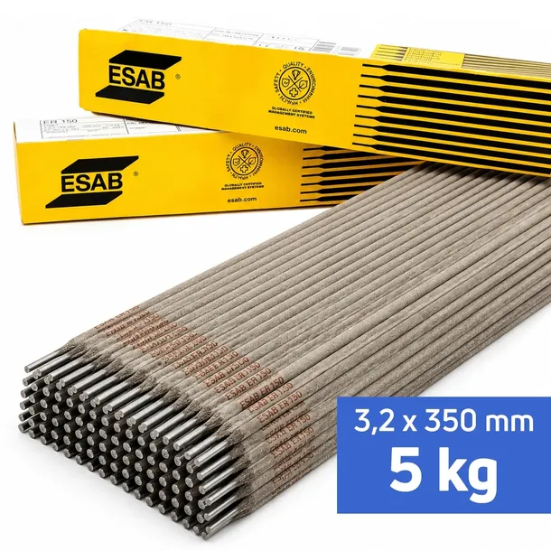 Elektrody spawalnicze rutylowe ESAB ER 150 | fi 3,2 mm x 350 mm | 5kg