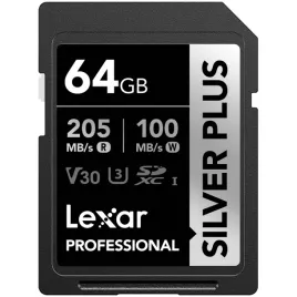 lexar-silver-plus-64gb-sdxc-205mb-s-c10-v30-u3