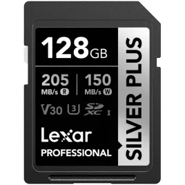 lexar-silver-plus-128gb-sdxc-205mb-s-c10-v30-u3