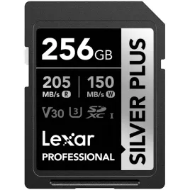 lexar-silver-plus-256gb-sdxc-205mb-s-c10-v30-u3