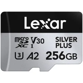 lexar-silver-plus-256gb-microsdxc-205mb-s-c10-a2-v30-u3-adapter-sd