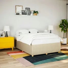 vidaxl-rama-lozka-bez-materaca-kremowa-140x190-cm-obita-tkanina