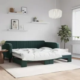 vidaxl-sofa-rozsuwana-ciemnozielona-100x200-cm-aksamit