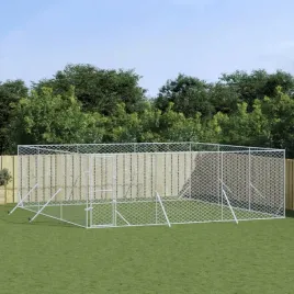 vidaxl-kojec-zewnetrzny-dla-psa-srebrny-6x6x2-m-stal-galwanizowana