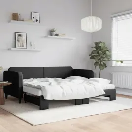 vidaxl-sofa-rozsuwana-z-materacami-czarna-90x200-cm-tkanina
