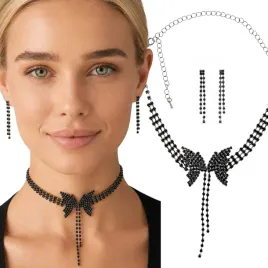 czarny-choker-z-motylem-i-kolczyki-zestaw-bizuterii-damskiej-glamour