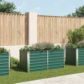 vidaxl-donica-do-podwyzszonej-grzadki-160x80x77-cm-stal-zielona