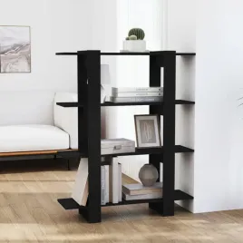 vidaxl-regal-na-ksiazki-przegroda-czarny-100x30x1235-cm