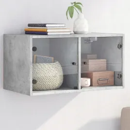 vidaxl-szafka-wiszaca-szklane-drzwi-szarosc-betonu-685x37x35-cm