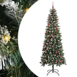 vidaxl-sztuczna-choinka-z-podstawa-zielony-210-cm-pvc-plastik-i-stal