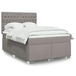 vidaxl-lozko-kontynentalne-z-materacem-taupe-tkanina-140x200-cm