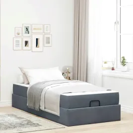 vidaxl-ramka-lozka-z-materacem-ciemno-szary-90-x-190-cm-aksamit