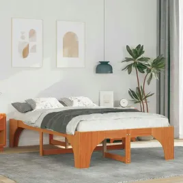 vidaxl-ramka-lozka-brazowy-140-x-190-cm-lite-drewno-sosnowe