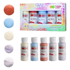 happy-color-farby-akrylowe-matowe-pastelowe-5-kolorow-5-x-60-ml