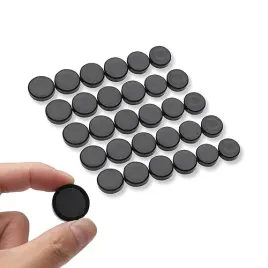 magnesy-na-lodowke-czarne-okragle-do-tablicy-biurowej-zestaw-30-szt