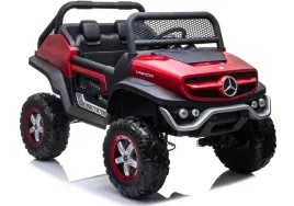 auto-na-akumulator-mercedes-unimog-czerwony