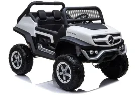 auto-na-akumulator-mercedes-unimog-4x4-dla-dzieci-swiatla-led-mp3-bialy