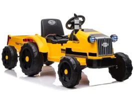 traktor-na-akumulator-z-przyczepa-ch9959-swiatla-led-pilot-radio-zolty