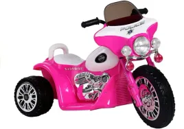 motor-na-akumulator-trojkolowy-jt568-policja-dla-dzieci-led-ciemnorozowy