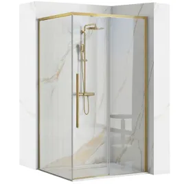kabina-prysznicowa-rozsuwana-narozna-rea-solar-gold-brush-90-x-90-cm