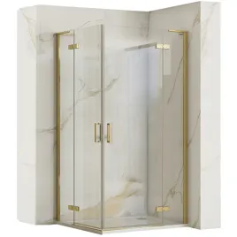 kabina-prysznicowa-podwojne-drzwi-uchylne-rea-hugo-gold-zlota-100-x-100-cm