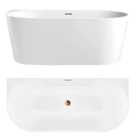 wanna-wolnostojaca-akrylowa-rea-capri-slim-odplyw-na-srodku-150-x-75-cm