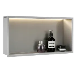 polka-wnekowa-led-60x30x10-rea-stal-szczotkowana-podswietlana-nierdzewna