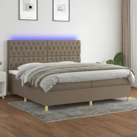 vidaxl-lozko-kontynentalne-z-materacem-taupe-200-x-200-cm-tkanina