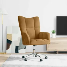 vidaxl-fotel-brazowy-obity-aksamitem