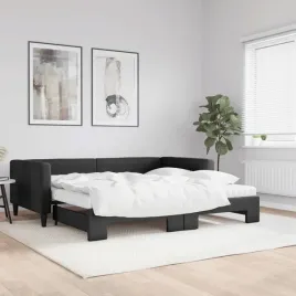 vidaxl-sofa-rozsuwana-z-materacami-czarna-100x200-cm-tkanina