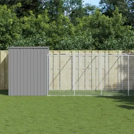 vidaxl-buda-dla-psa-z-wybiegiem-jasnoszara-214x1273x181-cm-stal
