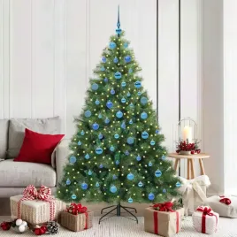vidaxl-sztuczna-choinka-z-300-diodami-led-zielony-180-cm-pe-i-pvc