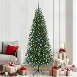 vidaxl-sztuczna-choinka-z-300-diodami-led-zielony-210-cm-pe-i-pvc