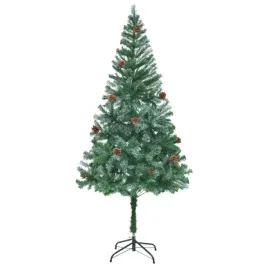 vidaxl-sztuczna-choinka-z-szyszkami-180-cm