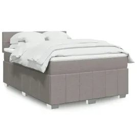 vidaxl-lozko-kontynentalne-z-materacem-taupe-tkanina-140x200-cm