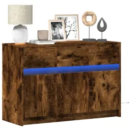 vidaxl-szafka-tv-z-led-przydymiony-dab-91x34x61-cm