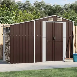 vidaxl-szopa-ogrodowa-brazowa-277x93x179-cm-stal-galwanizowana