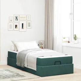 vidaxl-ramka-lozka-z-materacem-ciemnozielony-80-x-200-cm-aksamit