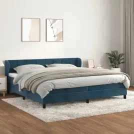 vidaxl-lozko-kontynentalne-z-materacem-niebieskie-aksamit-200x200cm