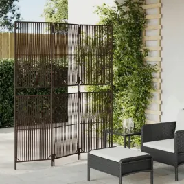 vidaxl-parawan-3-panelowy-brazowy-polirattan