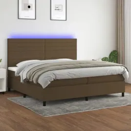 vidaxl-lozko-kontynentalne-z-materacem-brazowe-200x200-cm-tkanina