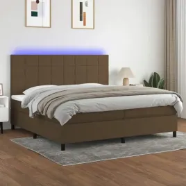 vidaxl-lozko-kontynentalne-z-materacem-brazowe-200x200-cm-tkanina
