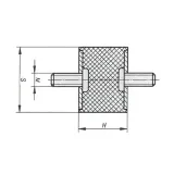odboj-gumowy-m12-40x50mm-2-sruby-stan-nowy